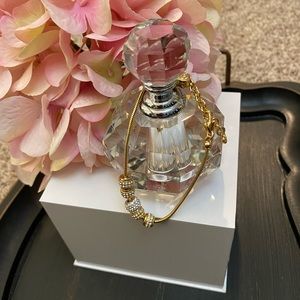 Brighton Gold Tone Bracelet with Crystal Beads